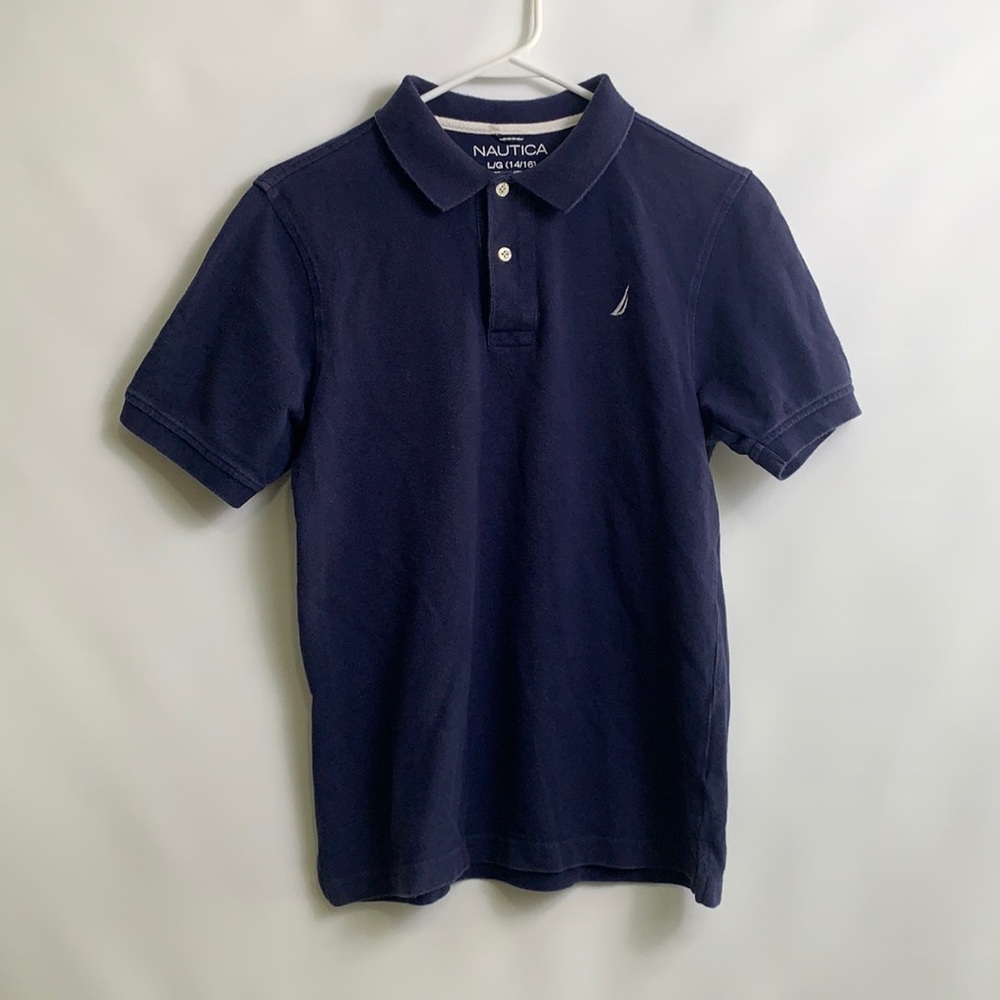 Náutica Navy Blue Collared Shirt